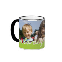 Fathers Day Love Grandpa Photo Green Text Design