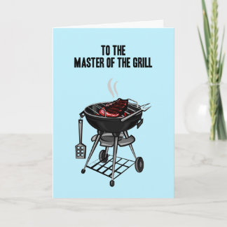Father's Day Master of the Grill card customize