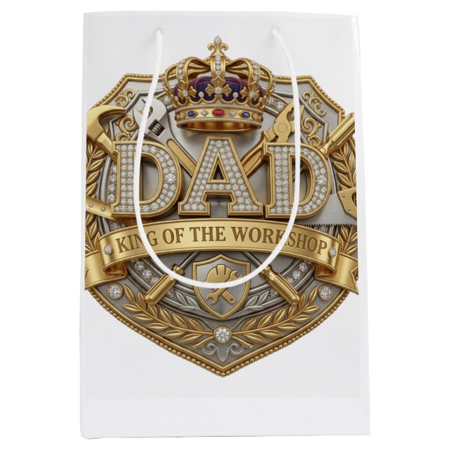 Fathers Day Medium Gift Bag (Front)