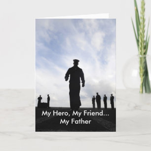 Father's Day Military Navy Sailor Greeting Card