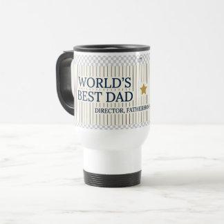 Father's Day Mug - World's Best Dad Navy & Burgund