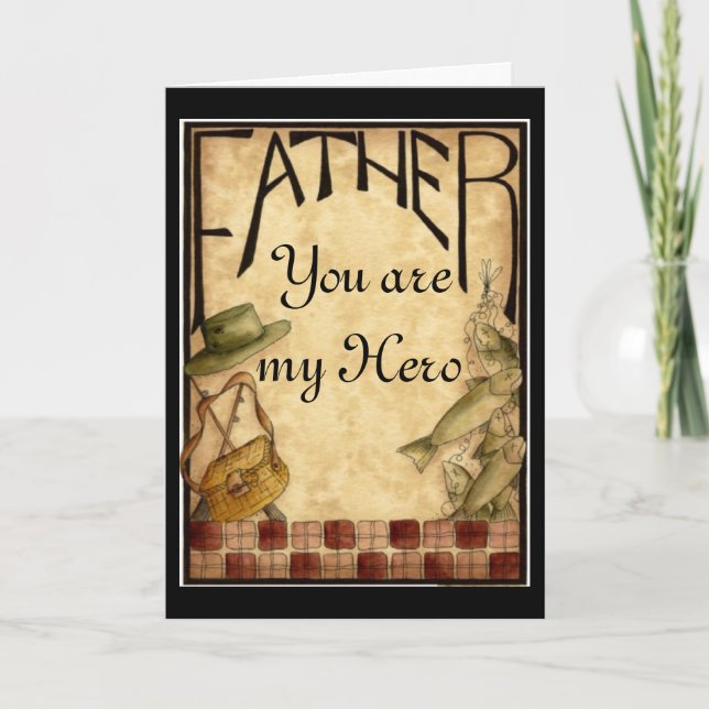 Father's Day My Hero Card (Front)