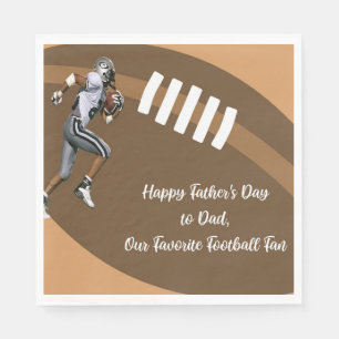 Fathers Day Napkins with Football & Player