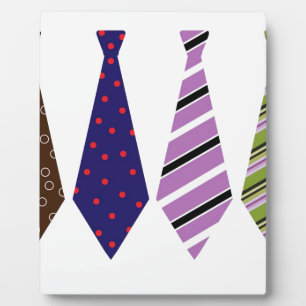 Father's Day Neck Ties Mod Stylish Classy Plaque