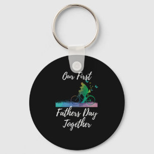 Father's Day   Our First Fathers Day Together Keychain