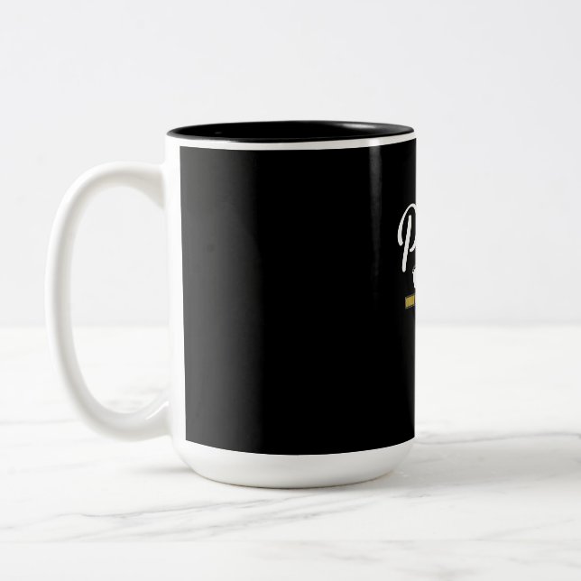 Father's Day | Papa Loading 2021 First Time Father Two-Tone Coffee Mug (Left)