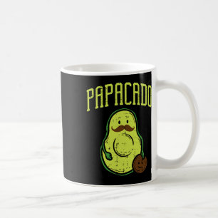 Fathers Day Papacado Papa Avocado Funny Vegan Guac Coffee Mug