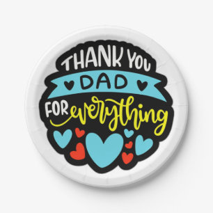 Fathers Day Paper Plate
