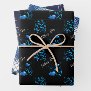 Father's Day Pattern Wrapping Paper Sheet