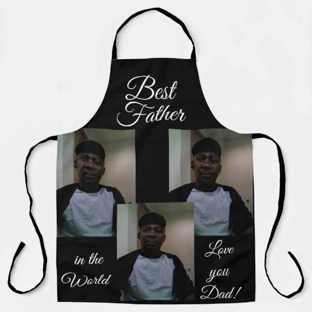 Fathers Day PERSONALIZED  All-Over Print Apron (Front)