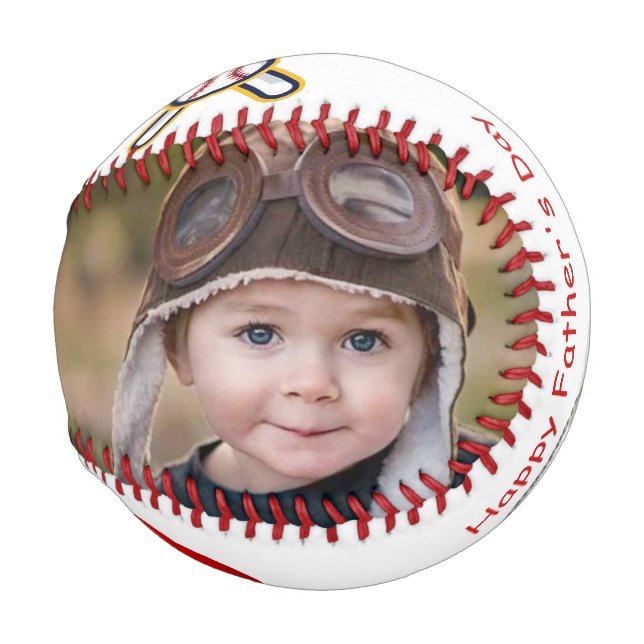 Father's Day, Personalized Baseball (Front Right)