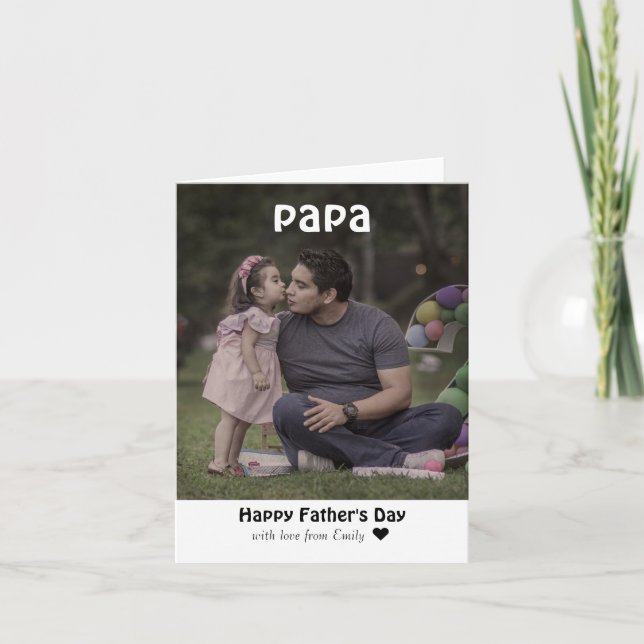 Father's day personalized card (Front)