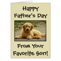 Father's Day Personalized From The Dog Photo Card