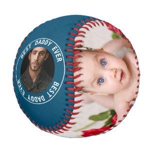 Fathers Day Personalized One Of A Kind Photo Baseball