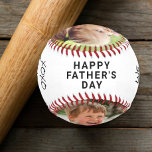 Father's Day Personalized Photo Baseball<br><div class="desc">Celebrate a baseball fan dad on Father's Day with this personalized baseball. Add two photos, personalize the expression to "I Love You" or "We Love You, " whether he is called "Dad, " "Daddy, " "Papa, " etc., and the expression "Happy father's Day" You can also add names and the...</div>