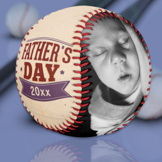 Fathers Day Personalized Photo Custom Baseball