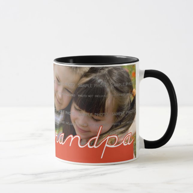 Father's Day Personalized Photo Mug for Grandpa (Right)