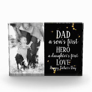 Father's Day Personalized Quote Photo Block