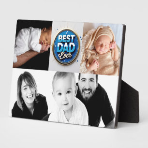 Father's Day Photo Collage – 3 Photo Custom Plaque