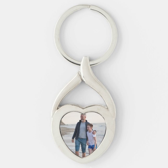 Father's day Photo Keychain (Front)
