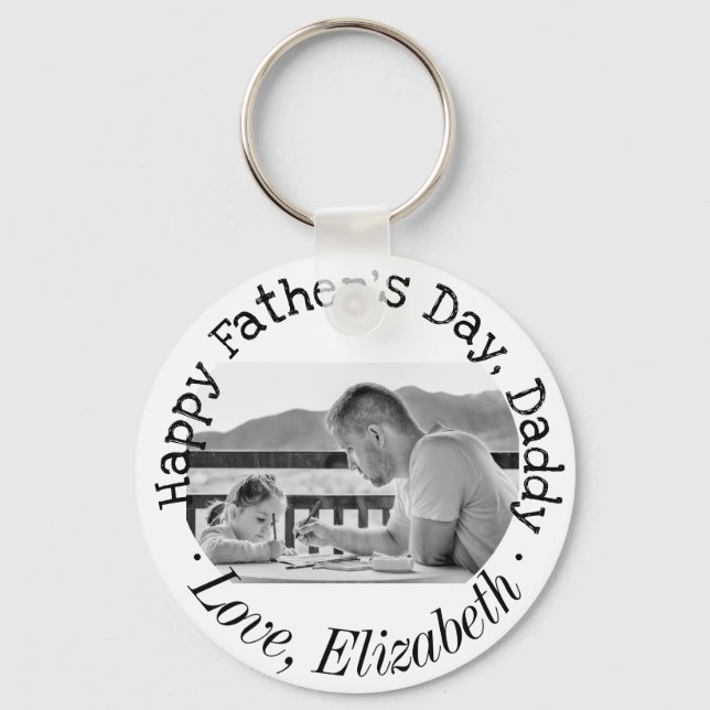 Father's Day Photo Keychain (Front)