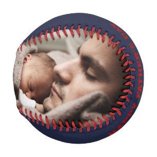 Father's Day Photo Personalized Baseball