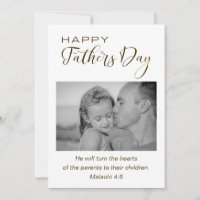 Father's Day Photograph Christian Bible Verse Flat