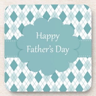 Fathers Day plaid Coaster
