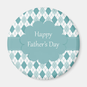 Fathers Day plaid Magnet