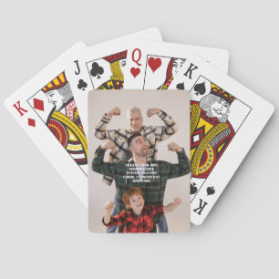 Fathers Day Playing Cards, Gift For Dad Photo Playing Cards