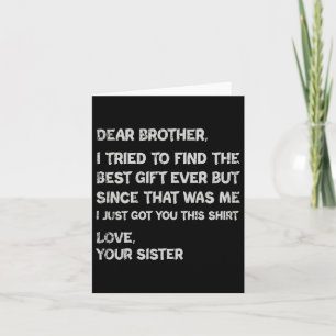 Fathers Day Presents For Brother Mens Clothing Card
