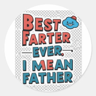 Fathers day presents Ideas Classic Round Sticker