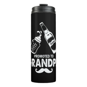 Father's Day Promoted To Grandpa Thermal Tumbler