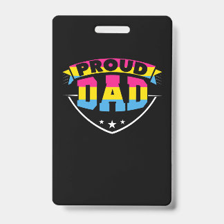 Father's Day | Proud Dad Pansexual Daughter Badge