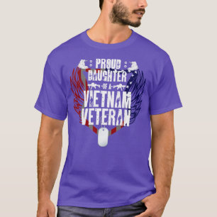 Fathers Day Proud Daughter Gift Vietnam Veteran T-Shirt