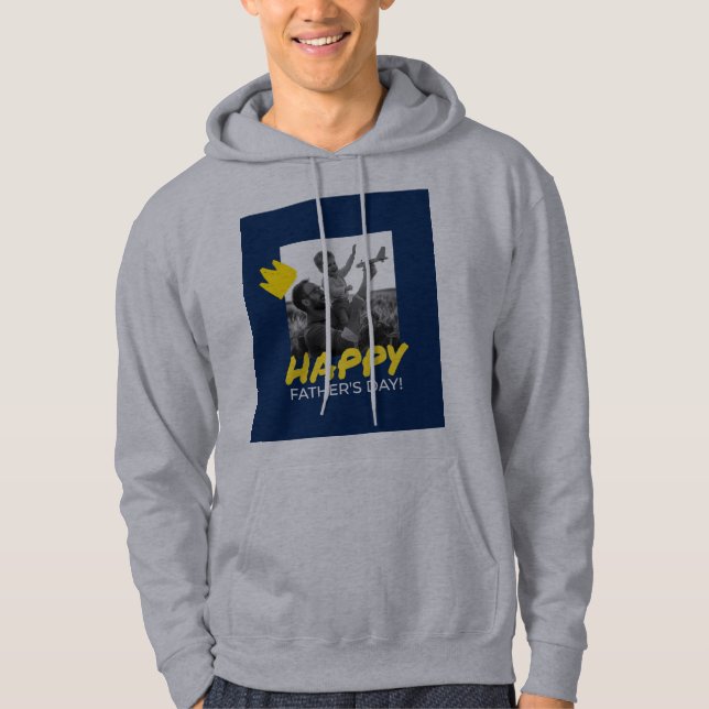 Fathers Day Pullover Hoodie Grey (Front)