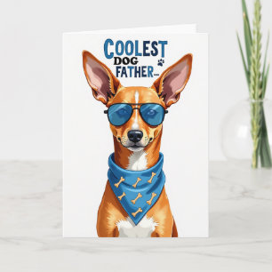 Fathers Day Pup Bandana Card