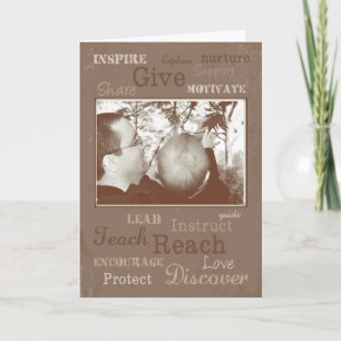 Father's Day Qualities of a Good Dad, Custom Photo Card