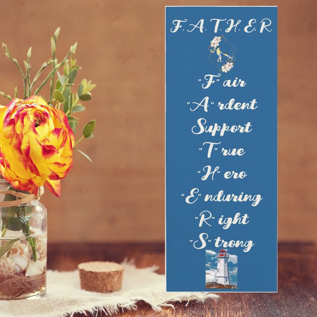Father's Day Quote Dad Daughter Bonding Lighthouse Yoga Mat (Creator Uploaded)