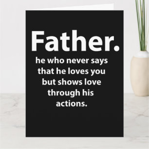 Fathers Day Quote Typography Happy Fathers Day  Card