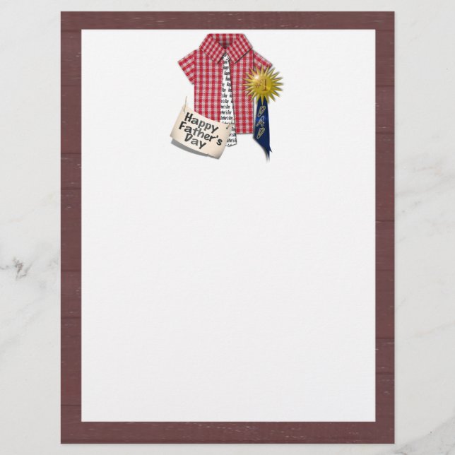 Father's Day Red Shirt with Barn Background Flyer (Front)