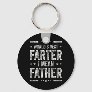 Father's Day Retro Dad World's Best Farter I Mean Keychain