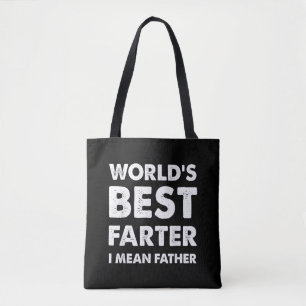 Father's Day Retro Dad World's Best Farter I Mean Tote Bag