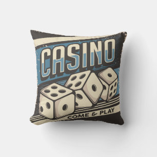 Fathers Day Roll the  Dice Throw Pillow