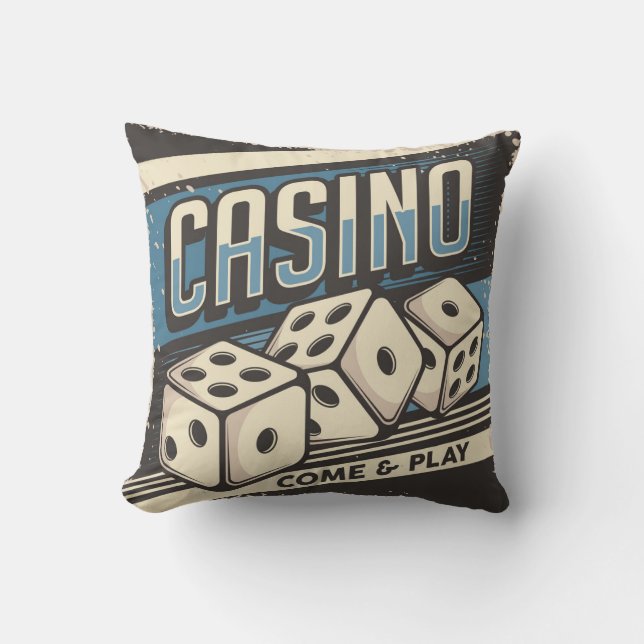 Fathers Day Roll the  Dice Throw Pillow (Front)