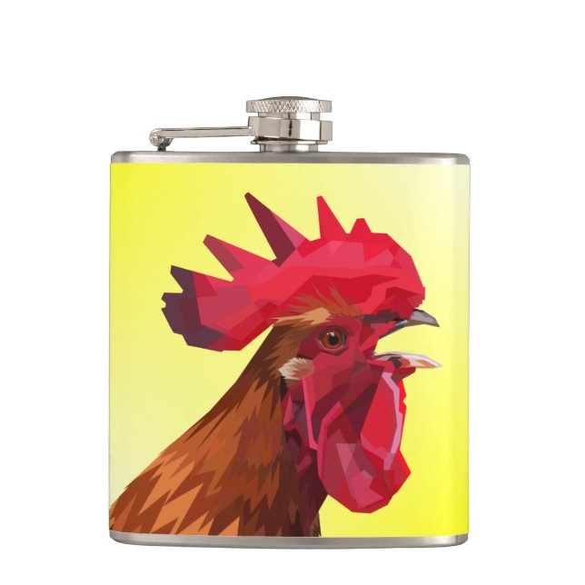 FATHER'S DAY ROOSTER Flasks FOR HIM (Front)