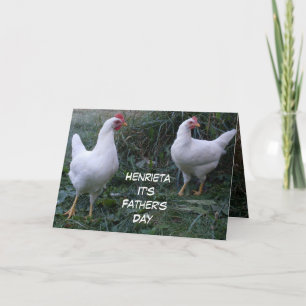 FATHER'S DAY ROOSTER HUMOR  CARD