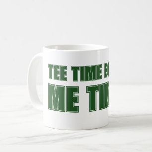 Fathers Day Scramble Golf Dad Tee Time Equals Me Coffee Mug