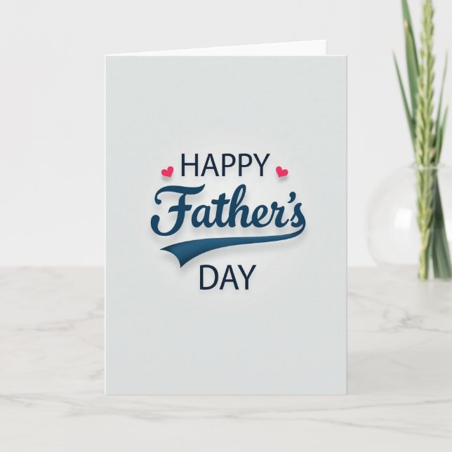 Fathers Day Script Art Card (Front)
