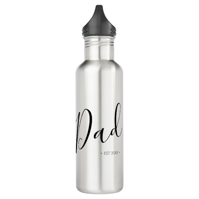 Father's Day Script Dad Personalized 710 Ml Water Bottle (Left)